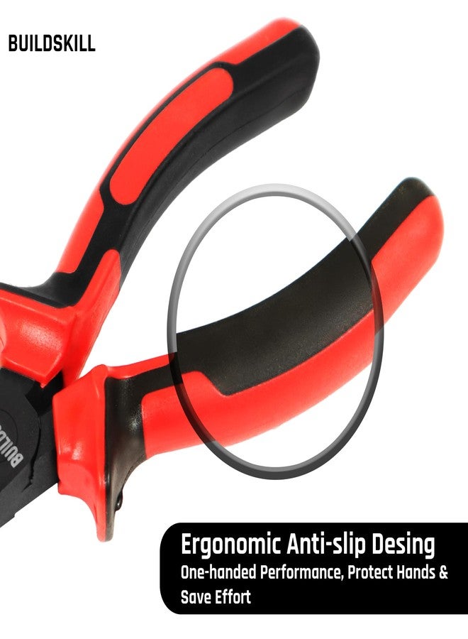 BUILDSKILL Long Nose Plier 6", Versatile Hand Tools, Used as Electrical Tools, Portable Cutting Plier, Anti Rust Black Phosphate Finish, Efficient Hardware Tools, Durable Tools for Home (Pack of 1) - Image 4