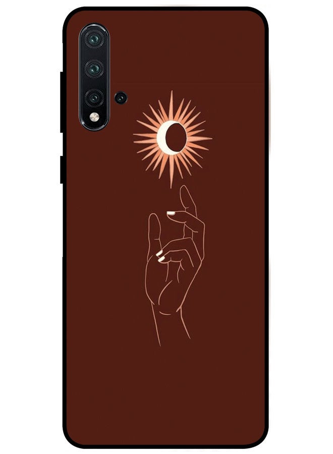 EYE CATCH Protective Case Cover For Huawei Nova 5 Premium Series Protective Case Cover For Huawei Nova 5 Hand & Sun - Image 1