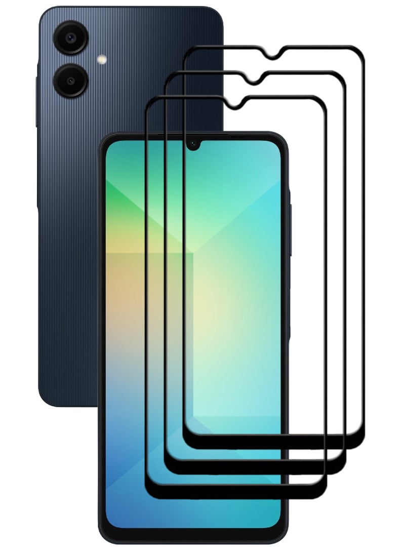 ACLIX 3 Pieces Antistatic ESD Dustproof Premium Quality High Definition Tempered Glass Screen Protector Designed For Samsung Galaxy A06 - Image 1