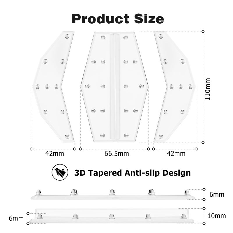 Mellbree Snowboard Stomp Pad, Pro-Grade TPU 3D Anti-Slip Grip for Ultimate Control Cold-Resistant Adhesive Clear Design Keeps Board Graphics Visible Enhanced Traction for Confident Snowboarding - Image 2