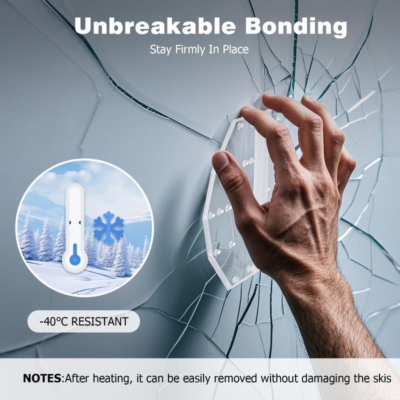 Mellbree Snowboard Stomp Pad, Pro-Grade TPU 3D Anti-Slip Grip for Ultimate Control Cold-Resistant Adhesive Clear Design Keeps Board Graphics Visible Enhanced Traction for Confident Snowboarding - Image 3