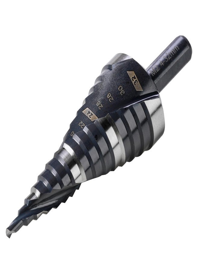 Jerax tools 4 to 32 MM Metric Step Drill Bit, M2 High Speed Steel Drill bits for Hole Drilling in Extra Thick Material/Panel/Plate, Stainless Steel, Copper, Aluminum, Wood, Plastic (15 Steps) - Image 1