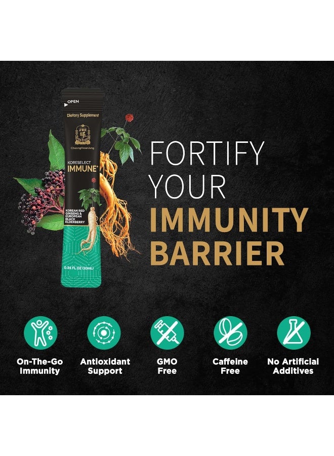 تشونغ كوان جانغ كوريسيليكت  مستخلص الجينسنغ الأحمر الكوري المناعي مع العصي السائلة من نبات البلسان] دعم المناعة الكورية، معزز الدورة الدموية، مكمل للطاقة الطبيعية، باناكس الجينسنغ الآسيوي بعمر 6 سنوات - 10 قطع - Image 4