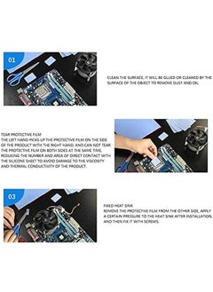 Walfront 5Pcs Thermal Conductivity Pad 100X100X0.5Mm Cpu Gpu Heat Conduction Sheet 1.5W M K Silicone Thermal Mat  - Image 4