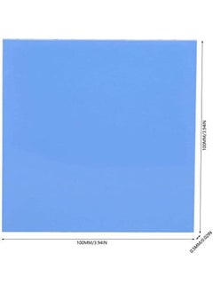 Walfront 5Pcs Thermal Conductivity Pad 100X100X0.5Mm Cpu Gpu Heat Conduction Sheet 1.5W M K Silicone Thermal Mat  - Image 2