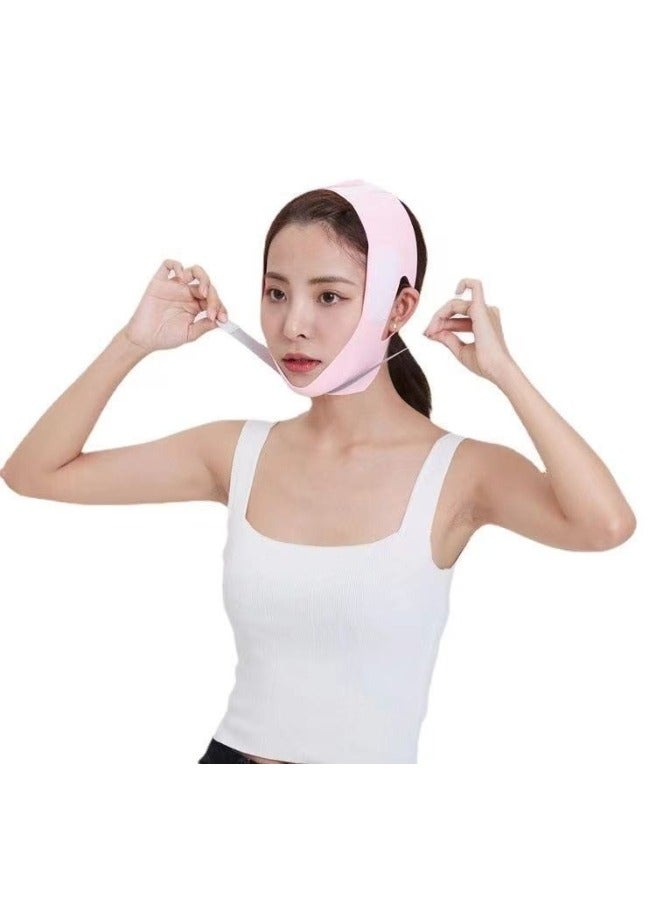XiuWoo V Line Face Slimming Belt Lifting Chin Belt Pink  - Image 3