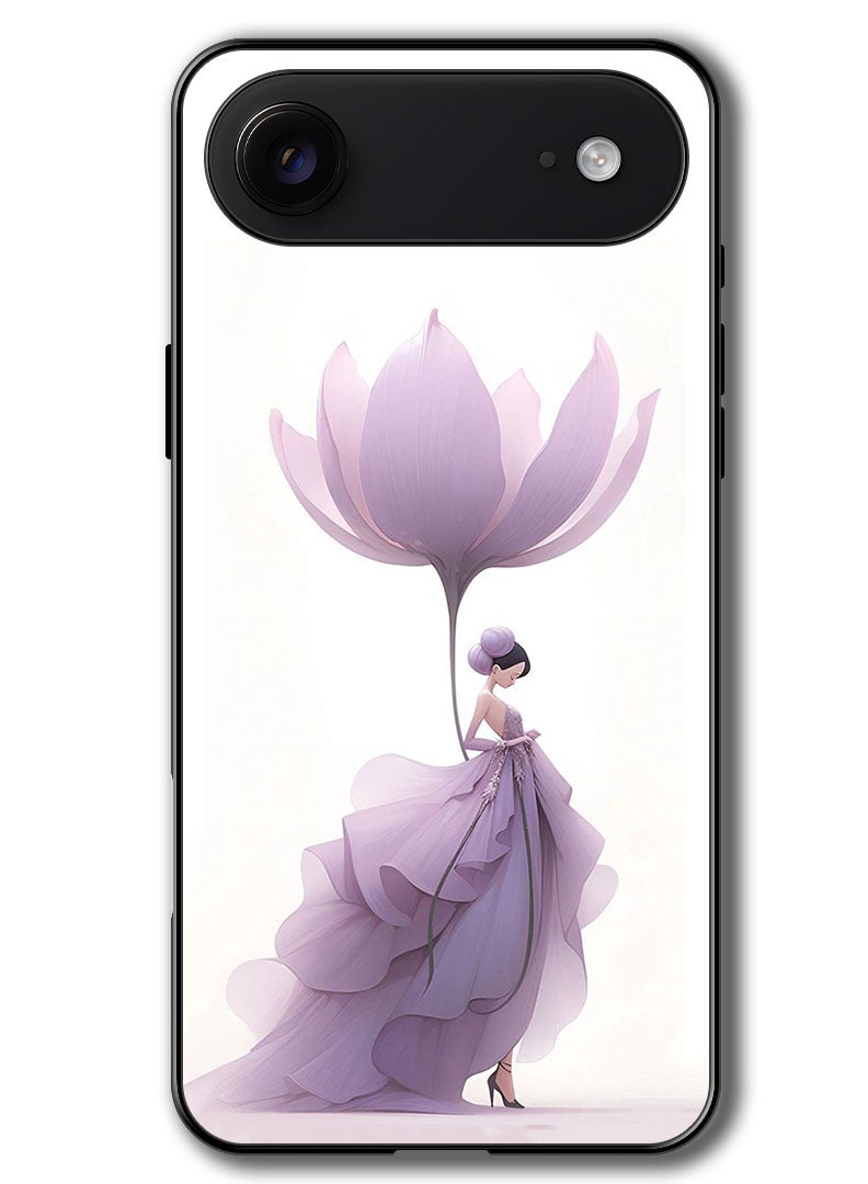 Theodor Case Compatible with Apple iPhone 17 Air 6.5 Inch Protection Shockproof Bumper Cover Women Flower - Image 1