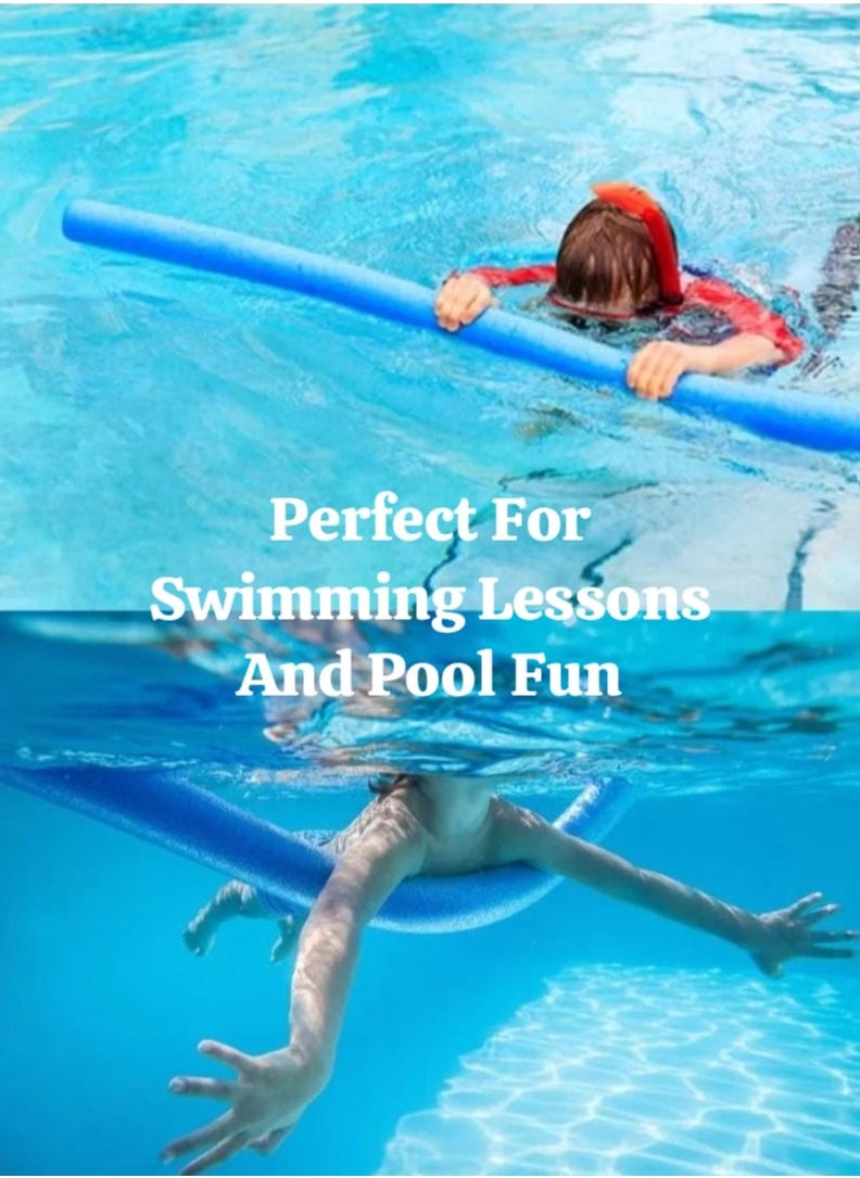 ISHWAZ Highly Buoyant Swimming Stick For Adults And Kids - 2 Swimming  Pool Noodles Of Blue Color  - Image 3