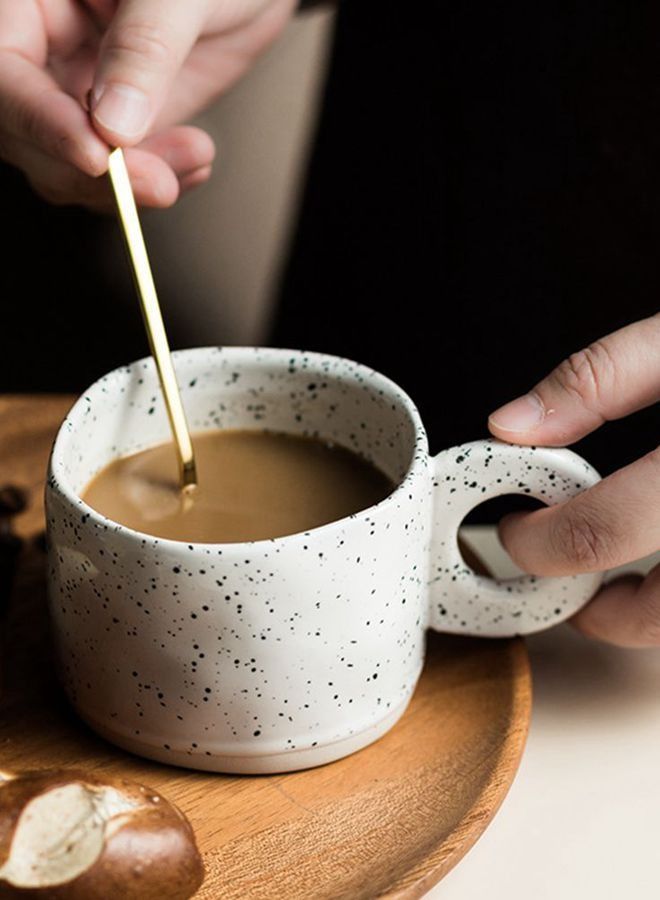 Ceramic Coffee Mug Cup Handle 300ML Tea Drinking For Cappuccino Latte Espresso  - Image 3