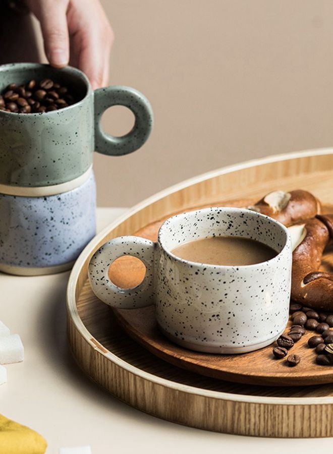 Ceramic Coffee Mug Cup Handle 300ML Tea Drinking For Cappuccino Latte Espresso  - Image 5