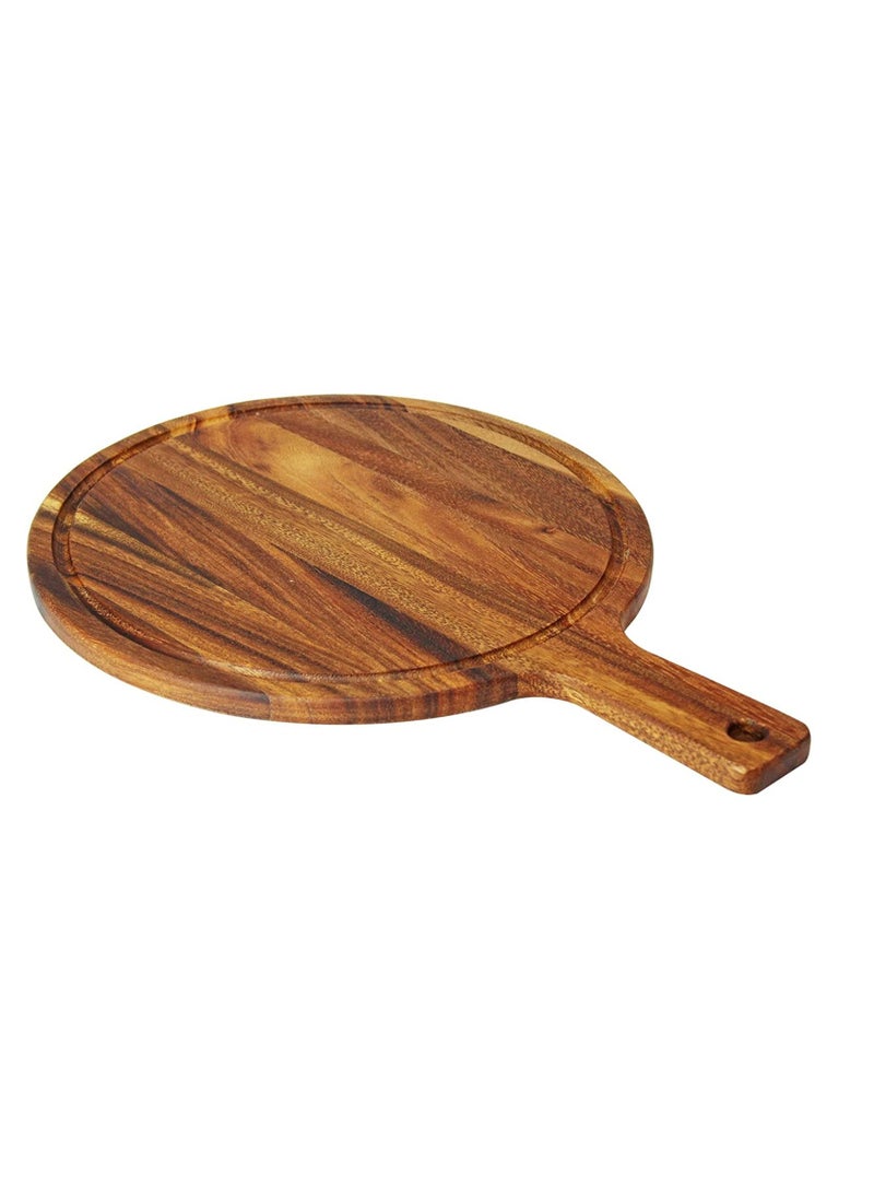 BLACKSTONE Walnut Wood Cake Cheese Pizza Board with Dome and handle WN3211  Dia 30cm  - Image 3