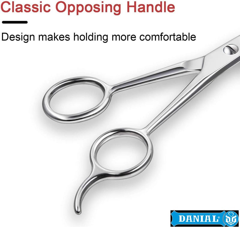 DANIAL High Carbon 6.5 Inch Hair Cutting Scissor - Professional Stainless Steel Precision Tool for Men's Haircut, Mustache, Beard Grooming, and Salon Hair Trimming - Image 3