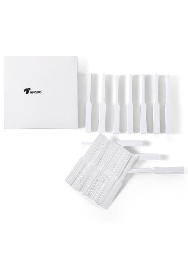 Tondiamo - 400 Pieces Perfume Test Strips Fragrance Paper Strips Disposable Perfume Blotter Essential Oils Paper Test for Diffuser Aromatherapy Scents (White) - Image 1