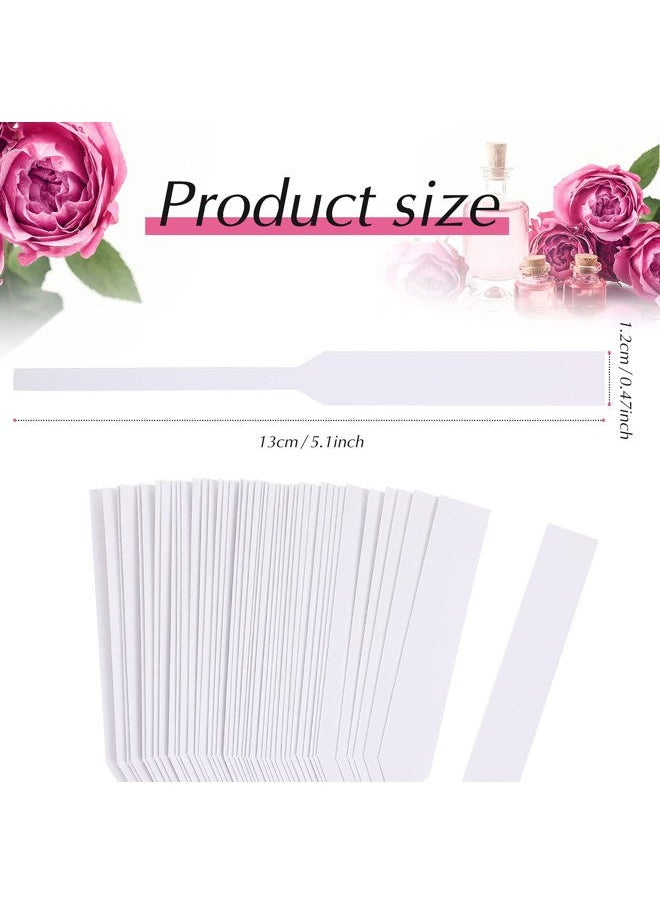 Tondiamo - 400 Pieces Perfume Test Strips Fragrance Paper Strips Disposable Perfume Blotter Essential Oils Paper Test for Diffuser Aromatherapy Scents (White) - Image 1