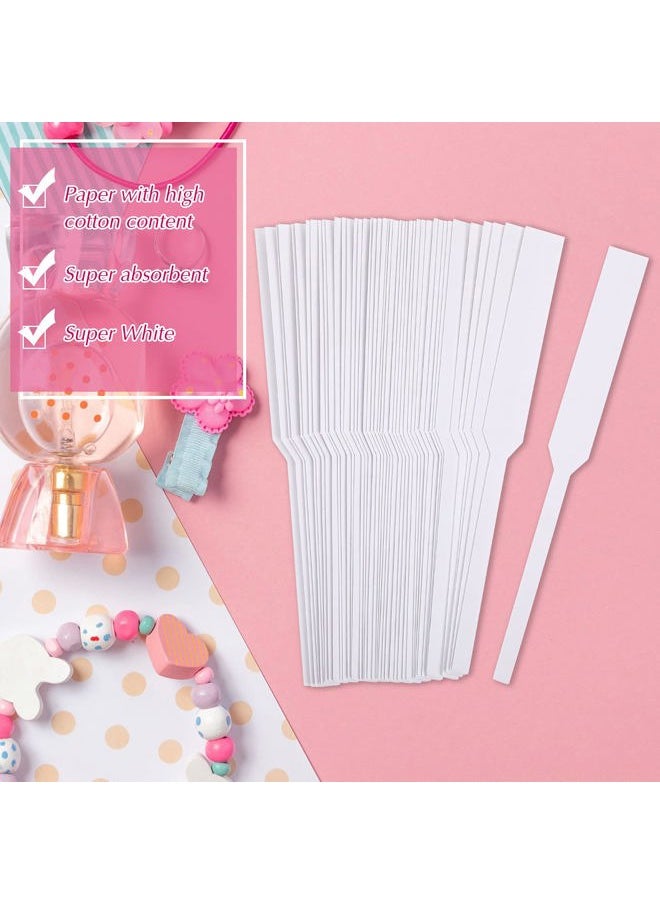 Tondiamo - 400 Pieces Perfume Test Strips Fragrance Paper Strips Disposable Perfume Blotter Essential Oils Paper Test for Diffuser Aromatherapy Scents (White) - Image 1