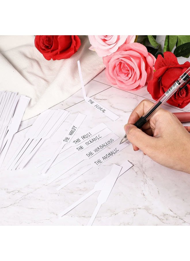 Tondiamo - 400 Pieces Perfume Test Strips Fragrance Paper Strips Disposable Perfume Blotter Essential Oils Paper Test for Diffuser Aromatherapy Scents (White) - Image 1