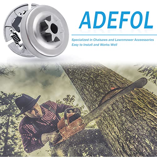 Adefol Chainsaw 3/8" 7 Teeth Clutch and Sprocket Precision Design for Stihl MS310 MS390 029 039 Replacement Parts with Needle Bearing Washer E-Clip Worm Gear for 1125 160 2002, 1125 640 2000 - Image 2