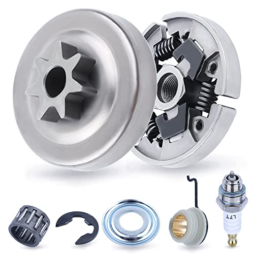 Adefol Chainsaw 3/8" 7 Teeth Clutch and Sprocket Precision Design for Stihl MS310 MS390 029 039 Replacement Parts with Needle Bearing Washer E-Clip Worm Gear for 1125 160 2002, 1125 640 2000 - Image 1