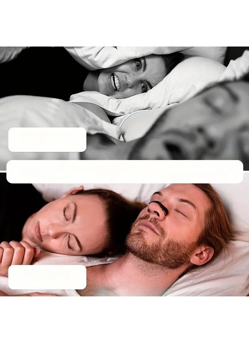 Breathing Nasal Strip Starter Kit (15 Count, Black) - Boost Oxygen Intake, Reduce Snoring, Improve Sleep Quality - Sweat Resistant, Skin Safe Nasal Strips - Extra Strength Snoring Solution