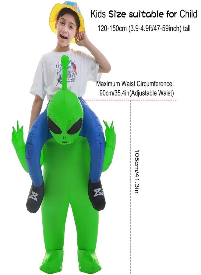 Double Couple Inflatable Alien Costume Halloween Blow up Costumes for Kids - Image 2