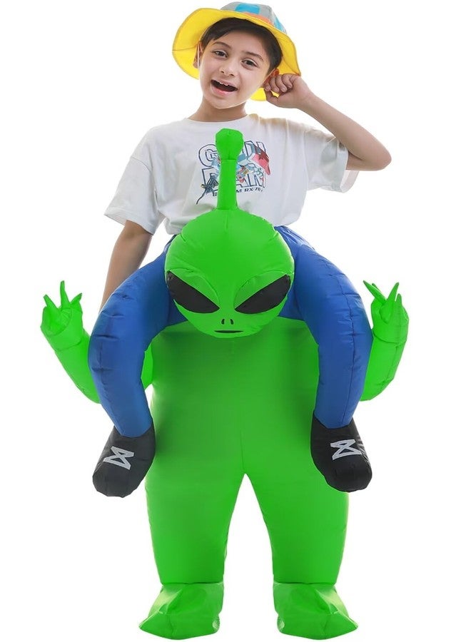 Double Couple Inflatable Alien Costume Halloween Blow up Costumes for Kids - Image 1