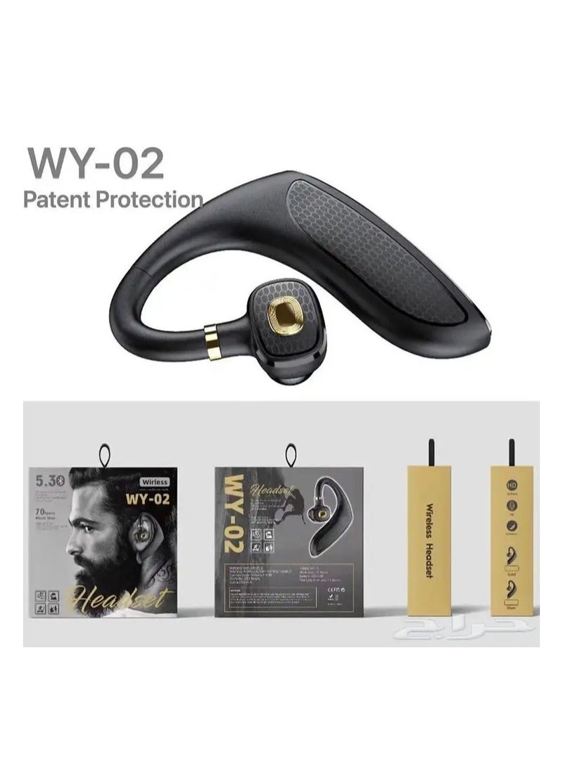 Generic - Hands-Free Bluetooth Headset Compatible With iPhone Samsung Huawei Computer and Laptop Black Colour - Image 1