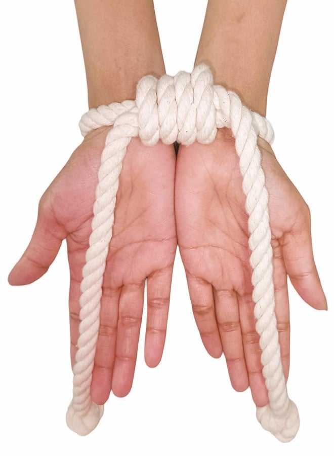 Esselkay Cotton Rope Handcuffs for Kids Police Cop Role Playing Toy Adjustable for All Hands Types Black and White Pack of 2 No Keys Required Enjoying Childern Game Playing Hathkadi - Image 5