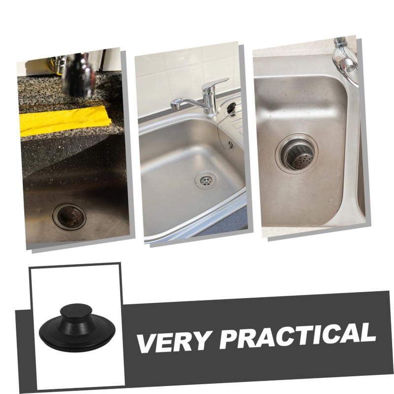 Black Rubber Kitchen Sink Stopper Replacement for Garbage Disposal Drain Seal to Prevent Backflow - Image 4