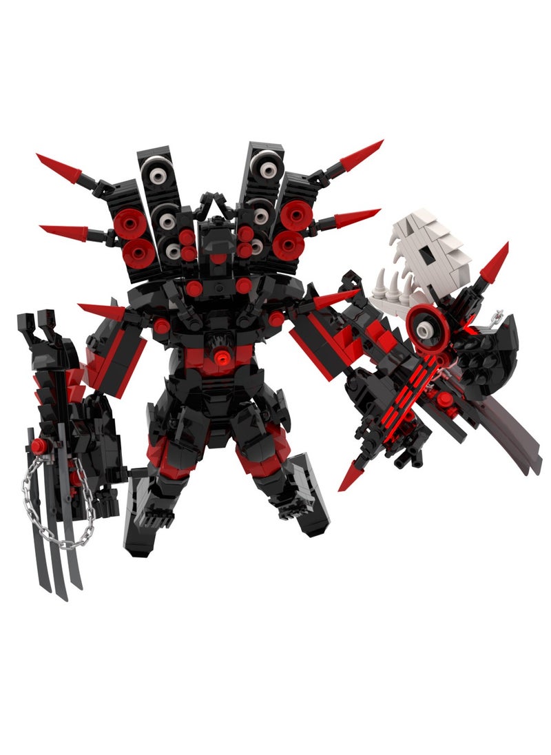 Skibidi Toilet Man Toy Building Blocks 622 Pcs Rock Guitar Audio King Toy Ideas Toys Battle  Game Model Ideas Toys Gifts For Adult And Kids  - Image 4