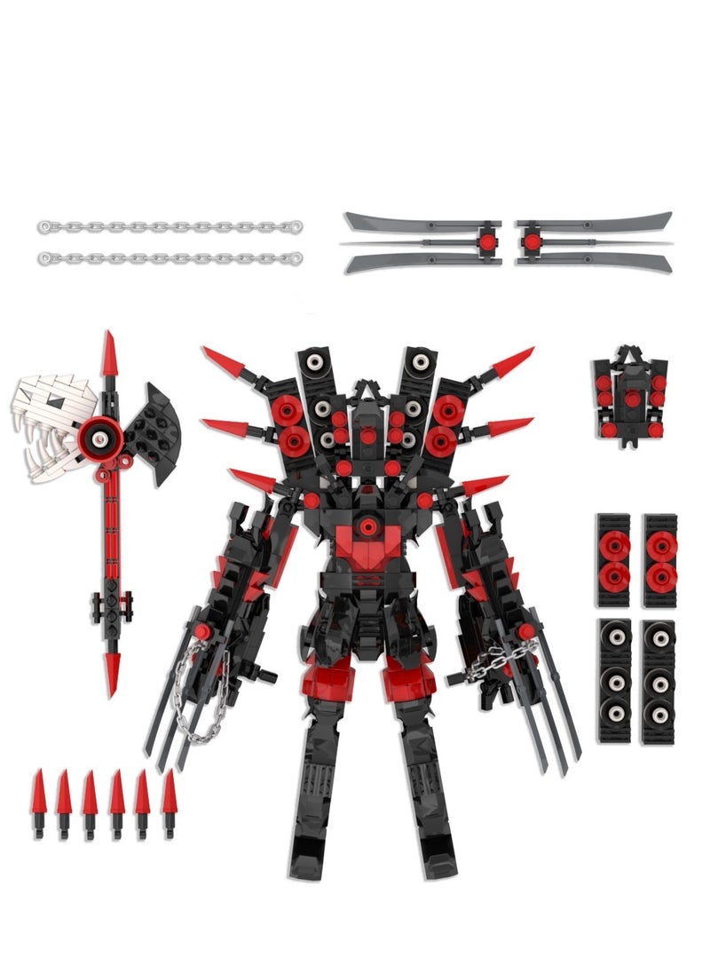 Skibidi Toilet Man Toy Building Blocks 622 Pcs Rock Guitar Audio King Toy Ideas Toys Battle  Game Model Ideas Toys Gifts For Adult And Kids  - Image 5