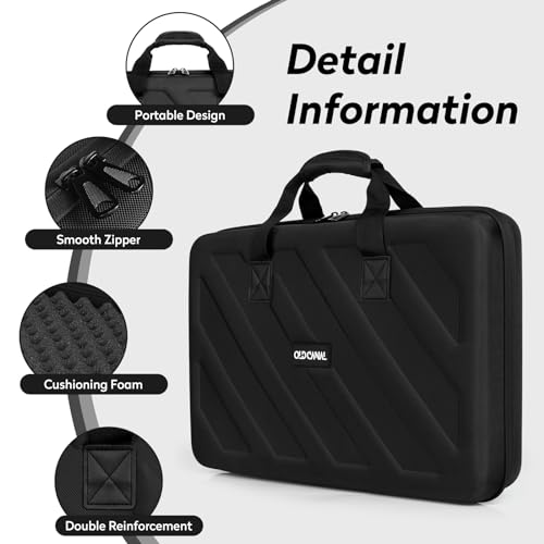 Old Canal Mixer Travel Case, Carrying Storage Bag Compatible with DJ Controller for DDJ-SB3 / DDJ-SB2 / DDJ-400 / DDJ-FLX4 / DDJ-RB 2-Channel, Black - Image 4
