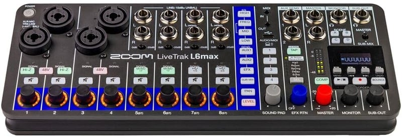 ZOOM خلاط رقمي محمول ZOOM LiveTrak L-6max بـ 12 مسار وتسجيل متعدد المسارات - Image 2