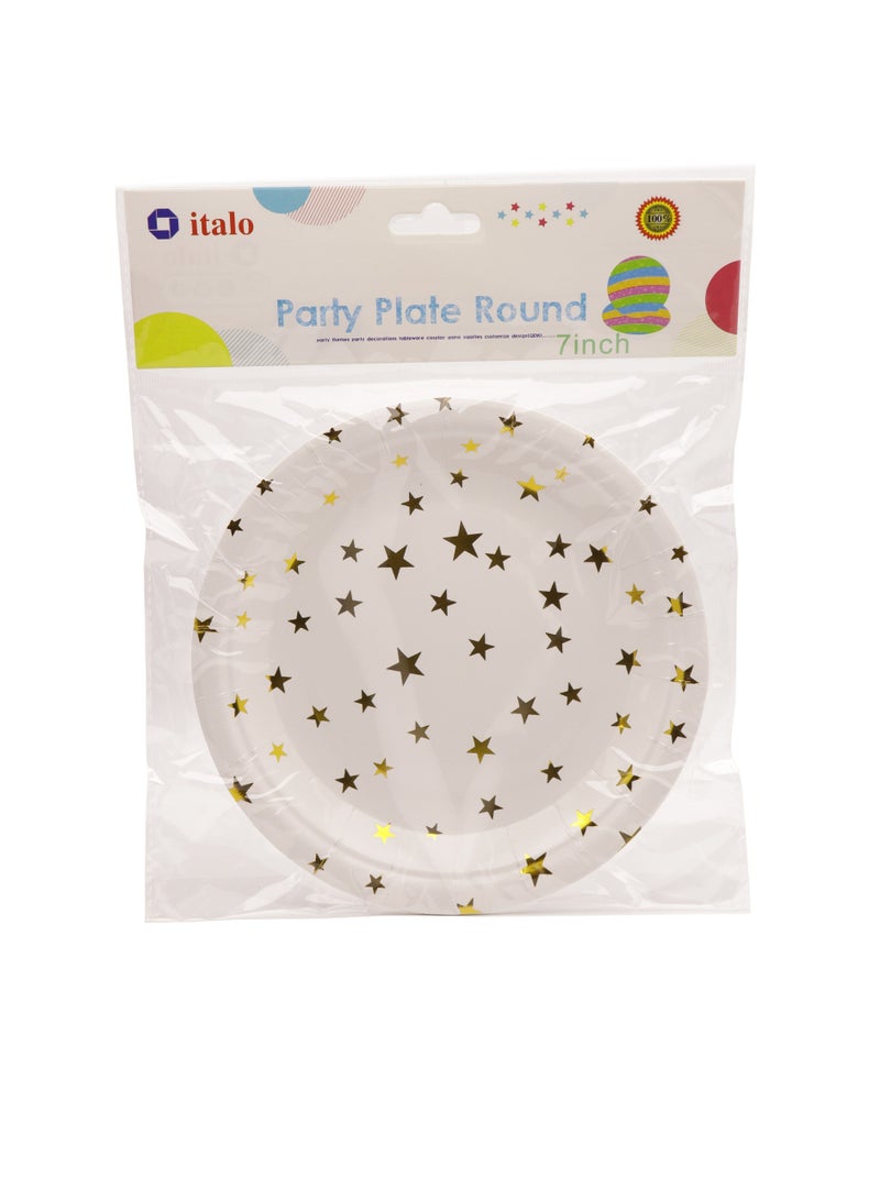 ITALO 6-Piece Printed Party Plate Set 7 inch - Image 1