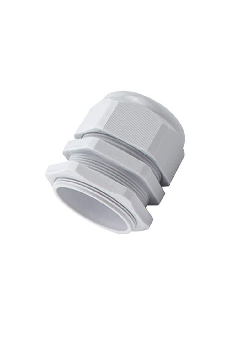 Armoured Cable Gland Kit for Outdoor Sockets and Junction Boxes & Industrial Use with Lock Nut PVC Shroud and Earth Tag (20L, BW) - Image 1