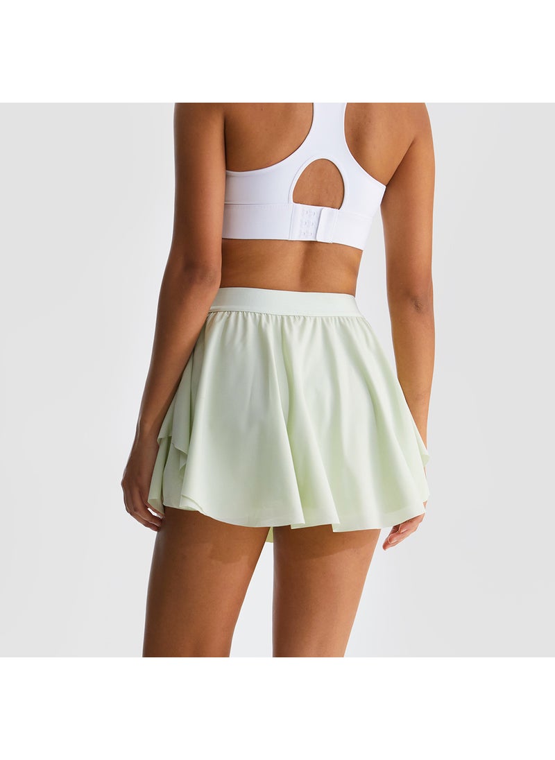 Generic - Summer Loose Fit Athletic Skorts Breathable Quick-Dry creamy yellow - Image 1