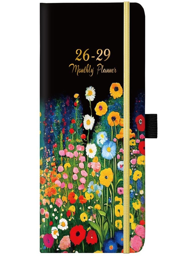 Lortarl Pocket Calendar 2026-2029 - 3-Year Monthly Pocket Calendar from July 2026-June 2029, 6.4" x 3.8", 2026-2028 Pockets Calendars for Purse, Monthly Planner with Bookmark - Image 1