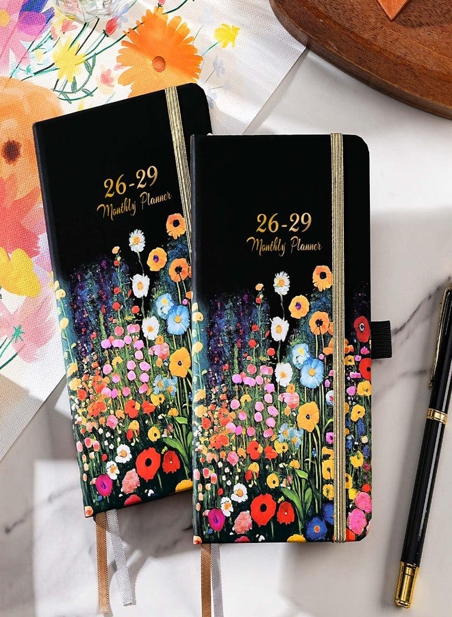 Lortarl Pocket Calendar 2026-2029 - 3-Year Monthly Pocket Calendar from July 2026-June 2029, 6.4" x 3.8", 2026-2028 Pockets Calendars for Purse, Monthly Planner with Bookmark - Image 2