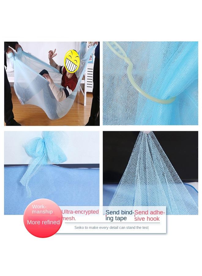 Bluejw Dormitory Dormitory Bedroom Upper Bed Lower Bed Mosquito Net 1.2 M Single Bed Text Bed Zipper Tile 1.5m Household - Image 3