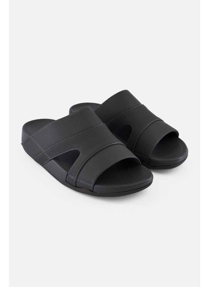 English Laundry Men Slip On Arabic Sandals, Grey  - Image 1