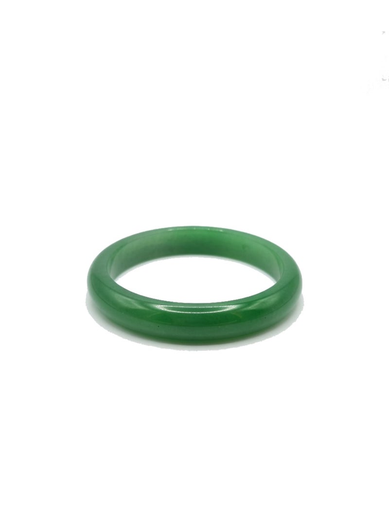 Julia Store Green Natural Jade Bangle Good Luck Bangle Wealth Healing Bracelet Round Fashion Elegant Bangle Bracelets for Women, Classical Chinese Style Ink Green Agate Jade Bangles Jewelry Gift - Image 1