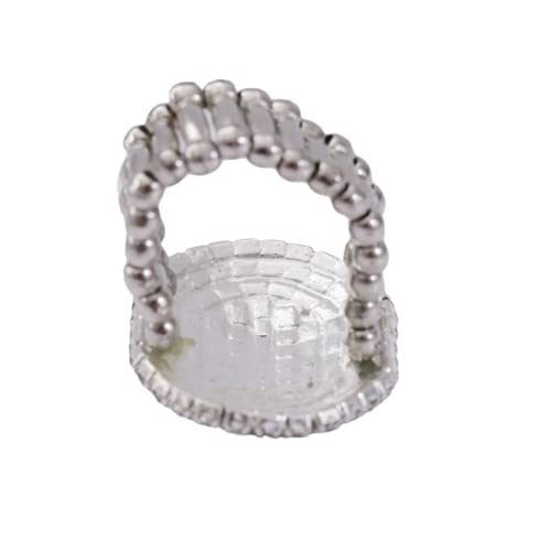 Aoxmas Women Adorable Crystal Rhinestones Oval Design Stretch Fashion Ring Shinning Silver Plated - Image 5