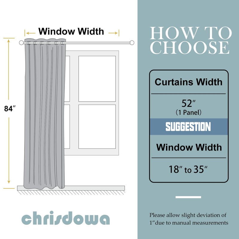 ChrisDowa Grommet Blackout Curtains for Bedroom - Thermal Insulated Room Darkening Curtains for Living Room (1 Panel Set  Royal Purple  52W x 84L) - Image 5