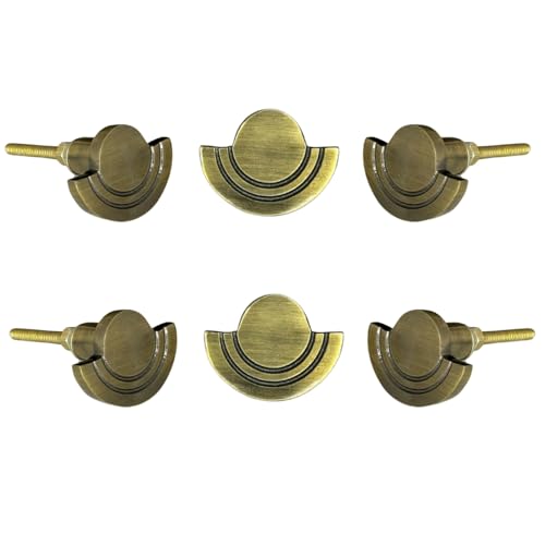 Perilla Home Elegant Metal Half Moon Cabinet Knob Stylish Drawer Pull Handle for Kitchen Bathroom and Furniture Durable Modern Design with Finish for Home Decor Enhancement Antique Gold - Image 1