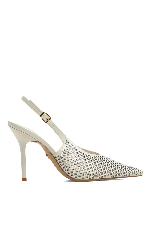 Lysandre Ladies White Heeled Shoes