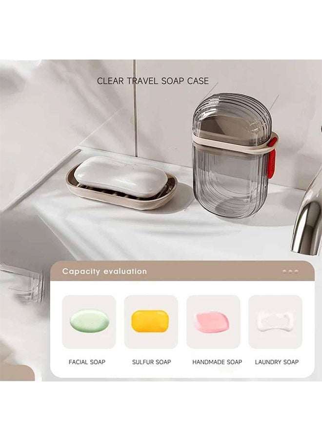 Generic - Travel Soap Case, Toothbrush Box, Soap Box Holder, Portable Soap Holder, Travel Soap Container with Lid, Portable Bar Soap Case, Travel Soap Dishes for Bar Soap, Soap Container for Traveling Leak Proof Bar Soap Travel Case (Set) - Image 1