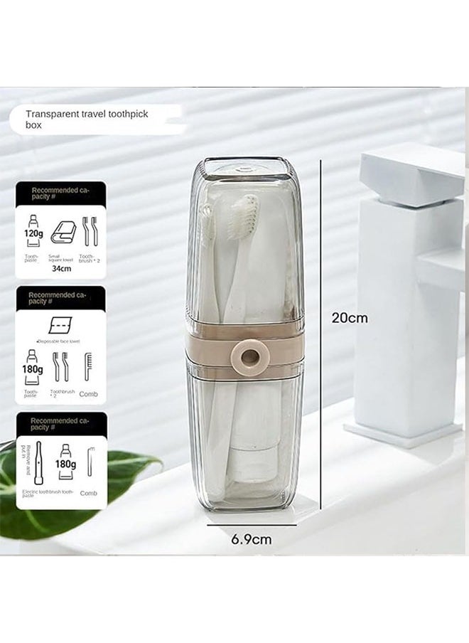 Generic - Travel Soap Case, Toothbrush Box, Soap Box Holder, Portable Soap Holder, Travel Soap Container with Lid, Portable Bar Soap Case, Travel Soap Dishes for Bar Soap, Soap Container for Traveling Leak Proof Bar Soap Travel Case (Set) - Image 1