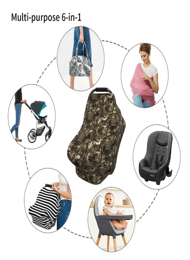 Mcewoel Camo Baby Car Seat Cover, Multi Use Baby Stroller Cover, Boys and Girls Camo Shower Gifts - Image 5