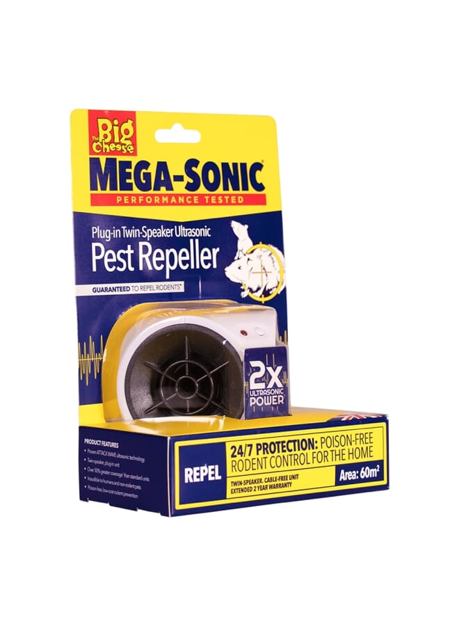 STV  Mega-Sonic® Plug-In Twin-Speaker Pest Repeller - Image 1