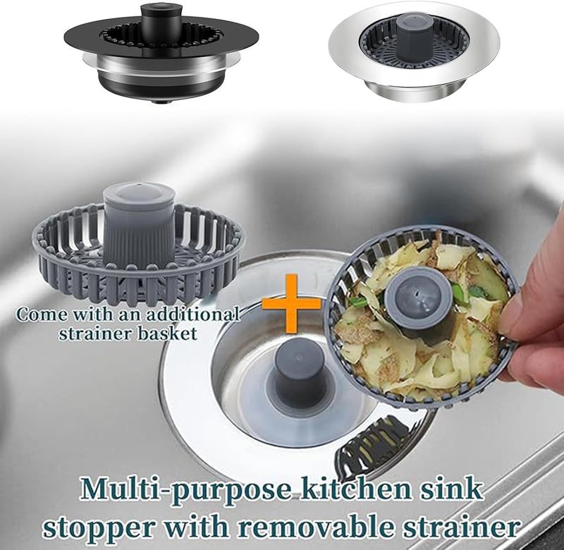 Kitchen Sink Drain Strainer Anti Clogging Stoppers Sinks Bounce Cores Basket Filter Accessories Drainers for Bathroom Stoppers - Image 2