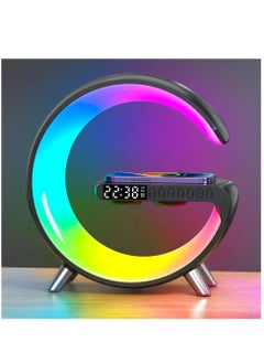 Light Smart Table Lamp LED Light Alarm Clock with Bluetooth Speaker App Control Fast Wireless Charging  - Image 5